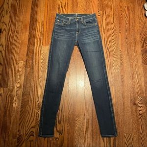 7 For All Mankind Mid-Rise Skinny Jeans - size 26